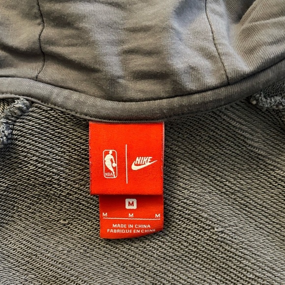 Nike Golden State Warriors Hoodie Sweatshirt Womens Medium Gray full zip - Picture 7 of 11